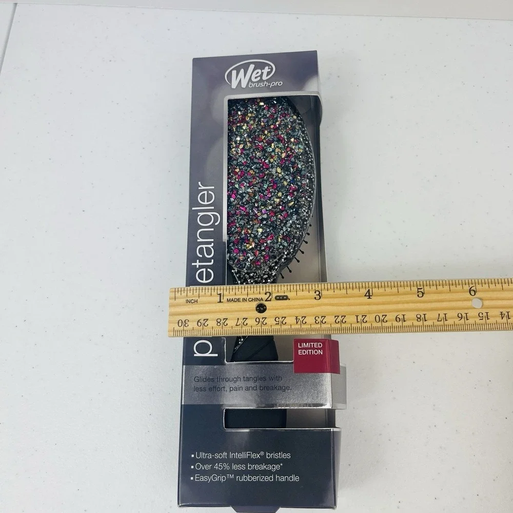 Wet Brush Pro Detangler Hairbrush Crushed Jewels Black Pack of 1